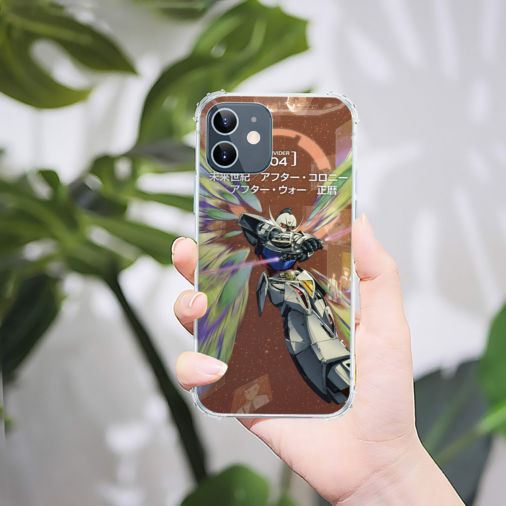（画像用） 機動戦士ガンダム Mobile Suit Gundam 【iPhone 12シリーズ対応】透明スマホケース（クリアソフトケース）